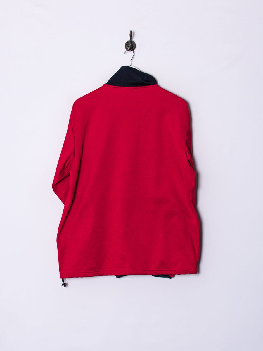 Asics Red 1/3 Zipper Sweatshirt