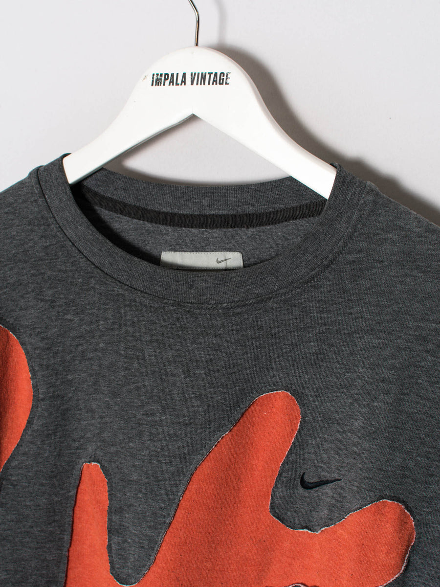 Nike Grey & Orange II Rework Sweatshirt