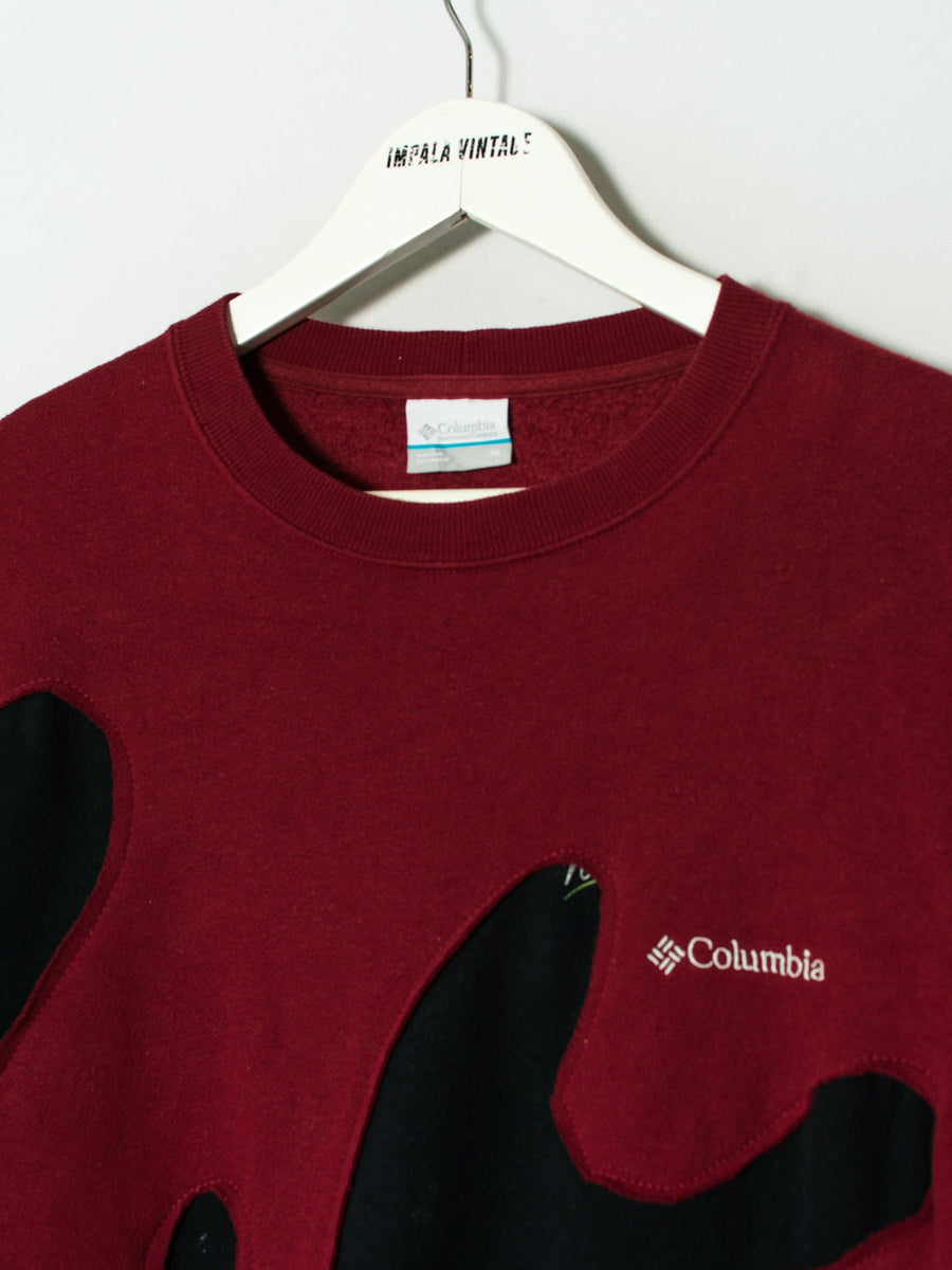 Columbia Red Rework Sweatshirt
