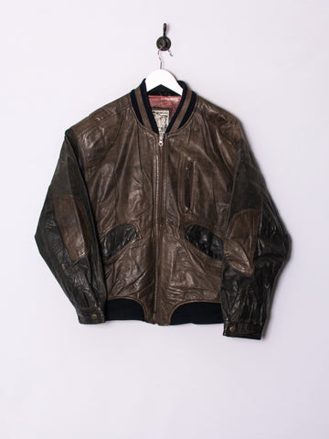 Trapper Leather Bomber Jacket