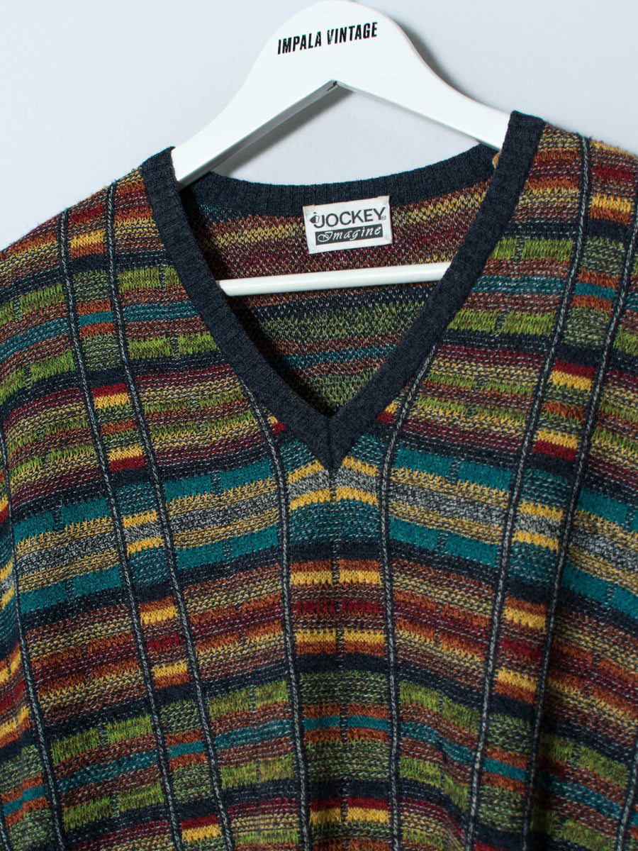 Jockey V-Neck Stripes Sweater