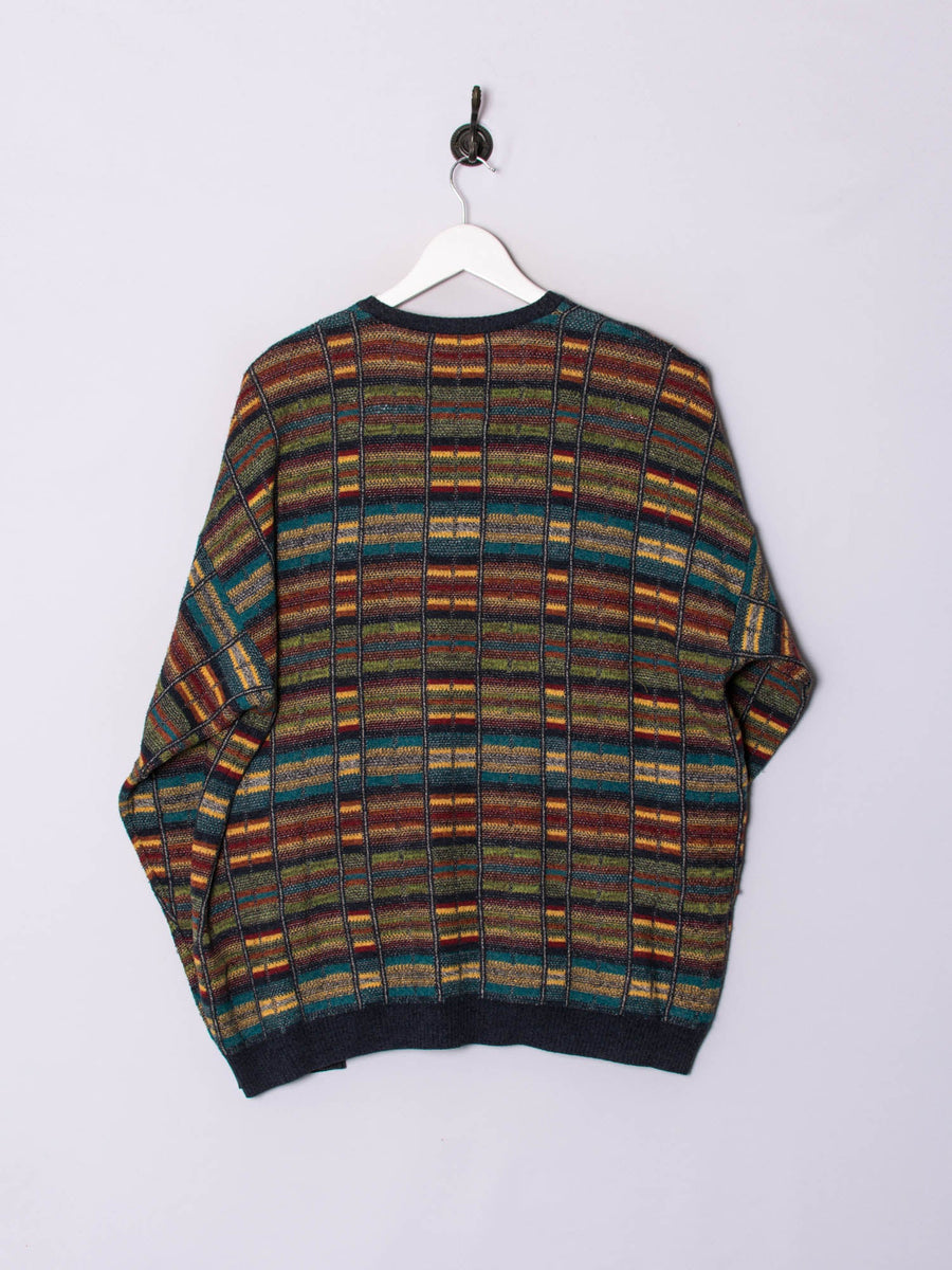 Jockey V-Neck Stripes Sweater