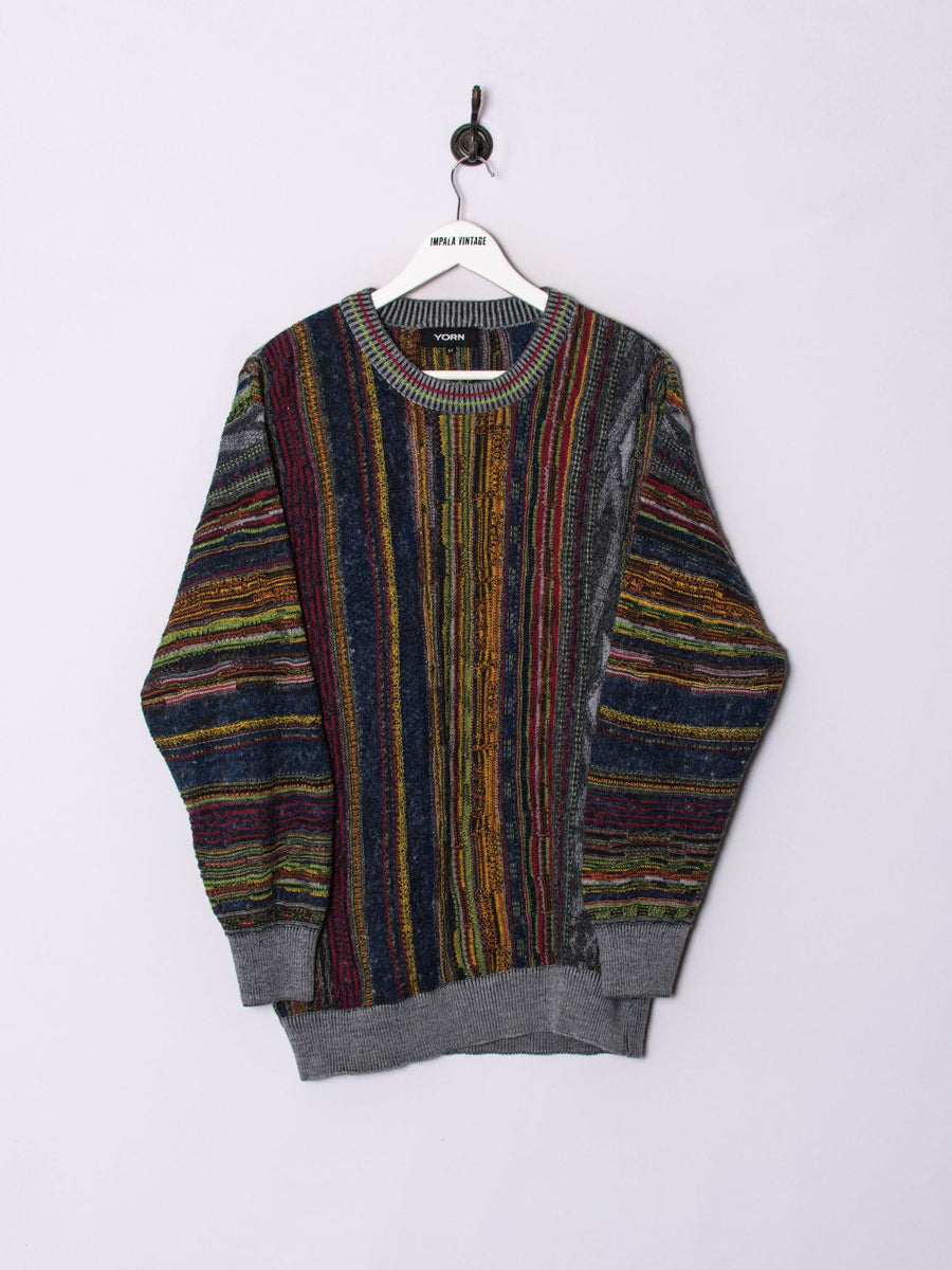 Yorn Down Stripes Sweater