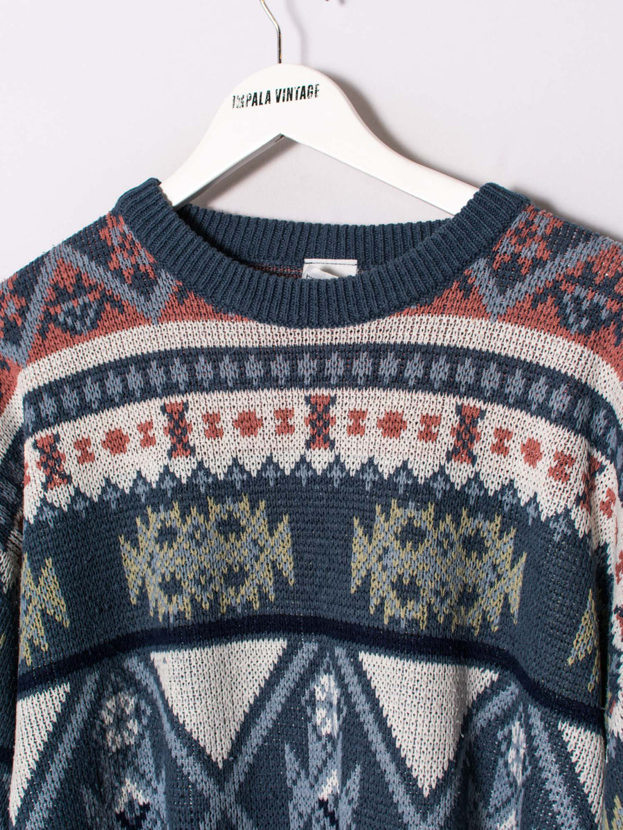 Blue II Retro Sweater