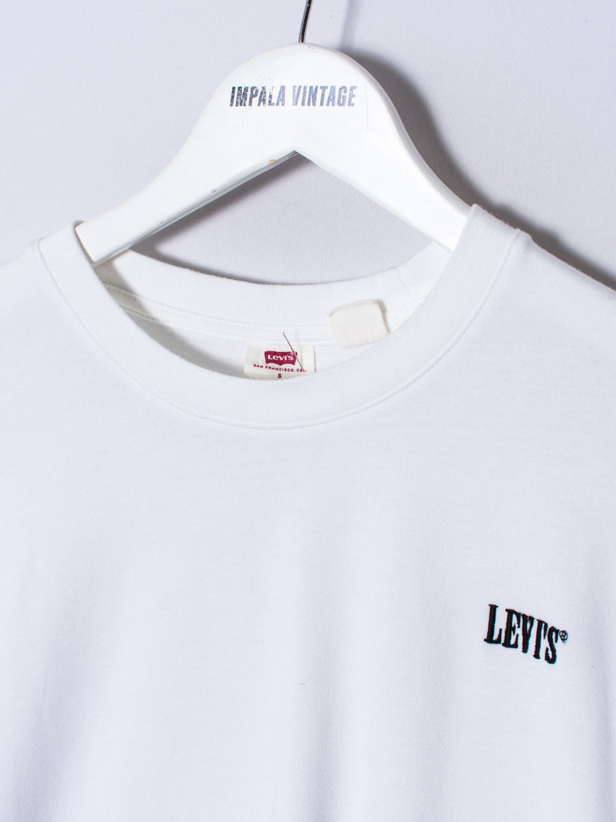 Levi's White Long Sleeves Light Sweatshirt