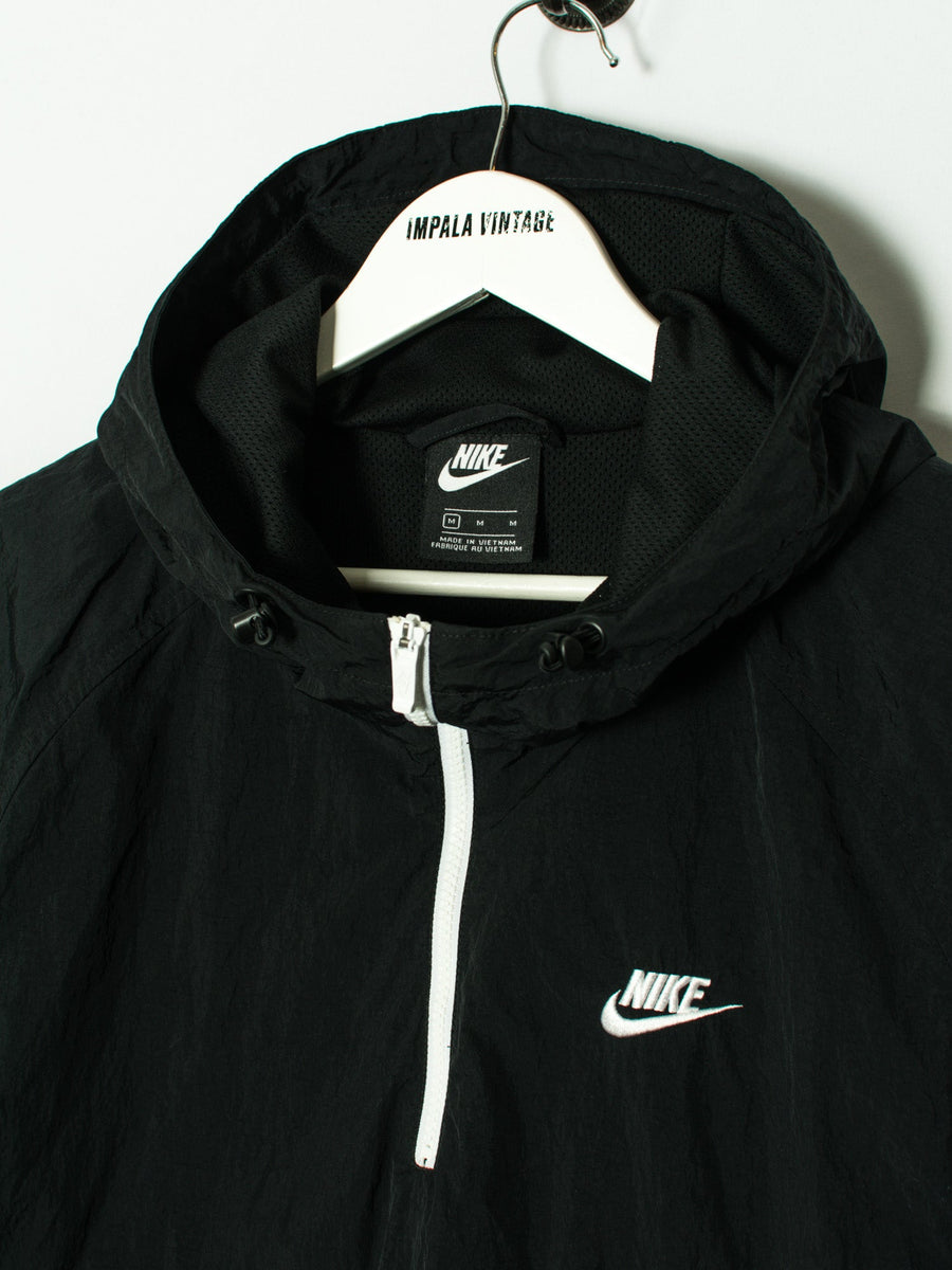 Nike Black Middled Zipper Shell Jacket