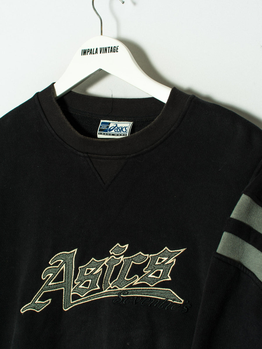 Asics Black Retro Sweatshirt