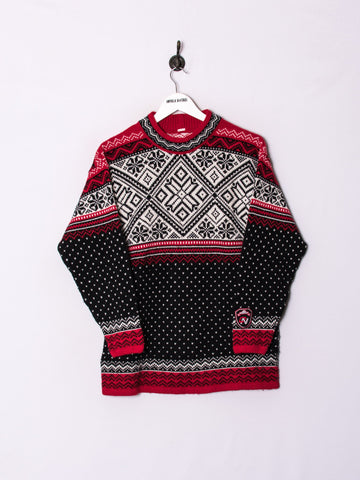 Black & Red Retro Sweater