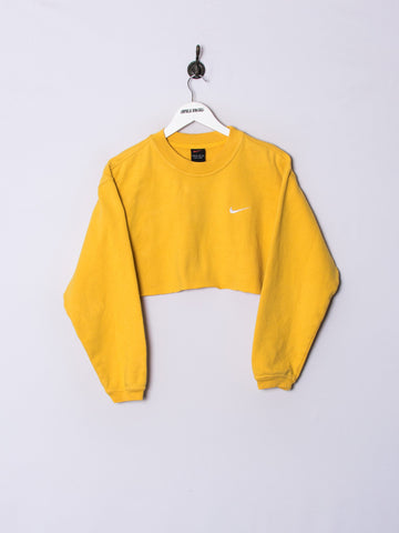 Nike Yellow Croptop Sweatshirt