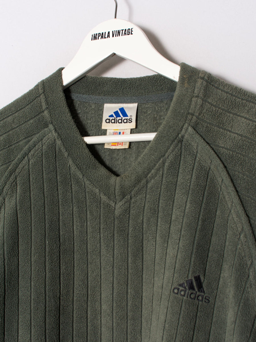 Adidas V-Neck Fleeced Sweatshirt