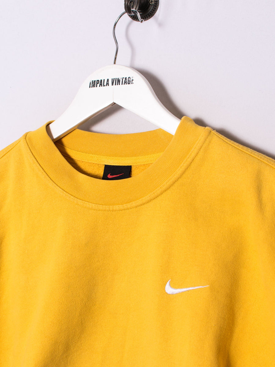 Nike Yellow Croptop Sweatshirt