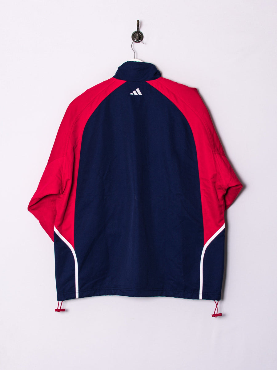 Adidas Red & Blue 3/4 Sleeves Track Jacket