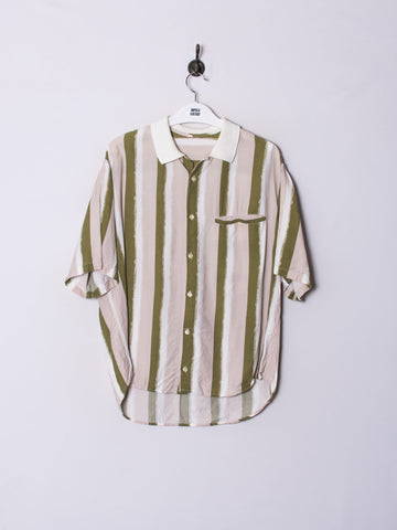 Stripe Long V Shirt