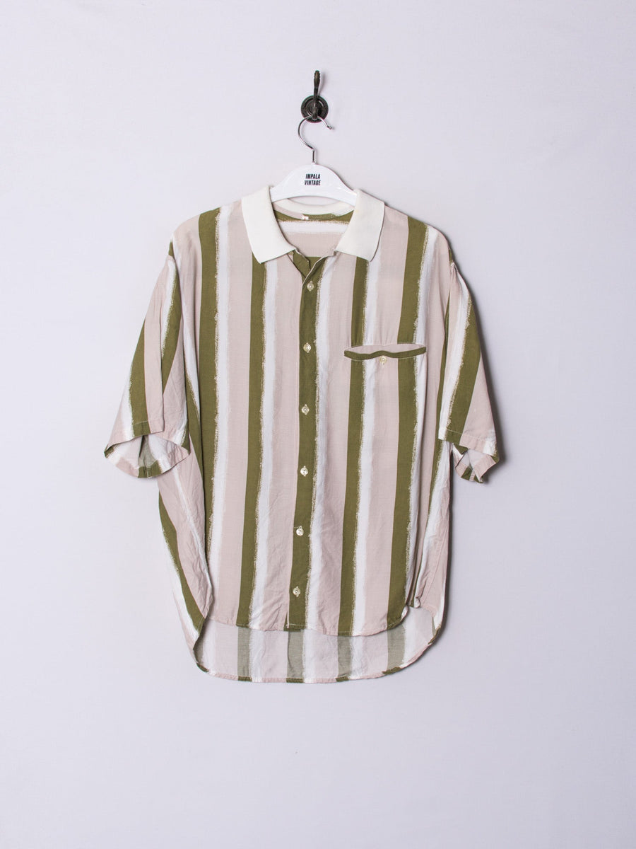 Stripe Long V Shirt