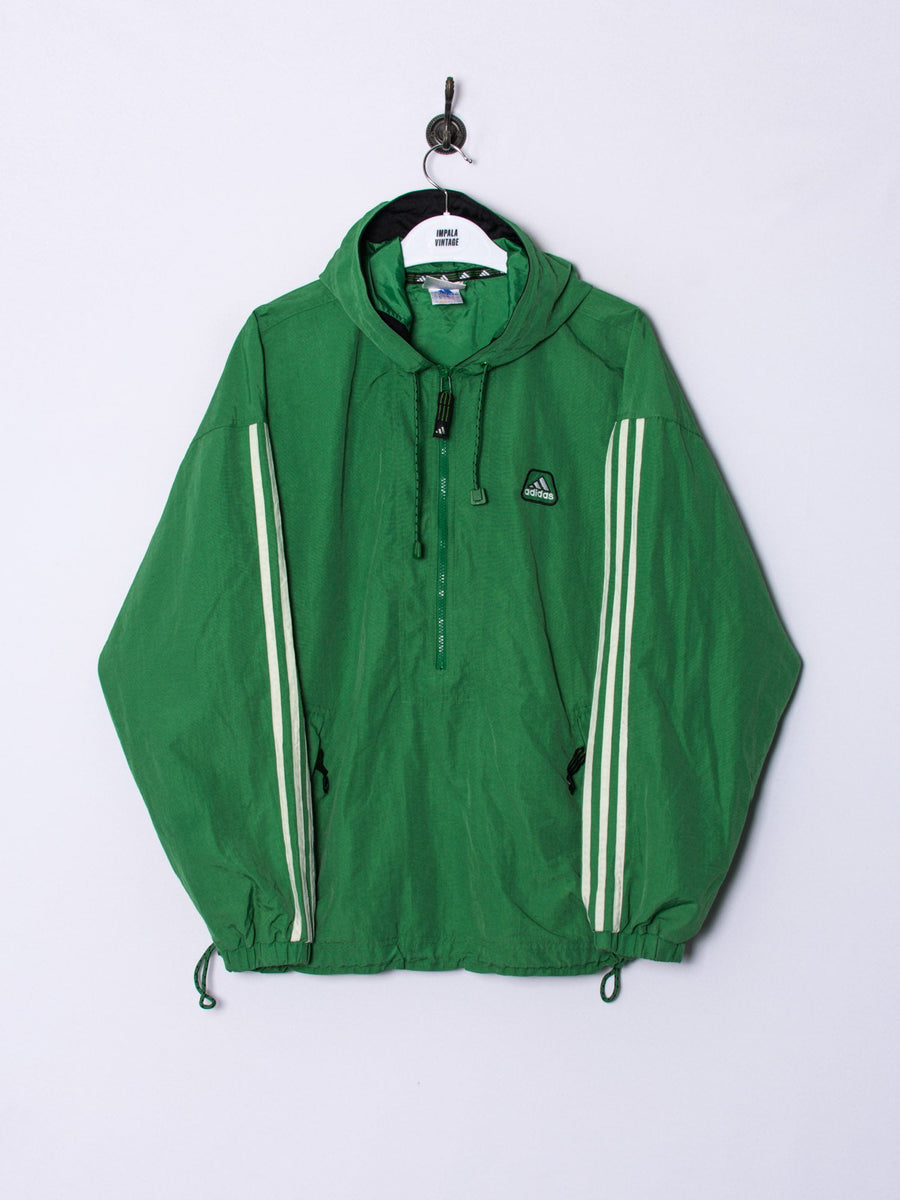 Adidas Green Hooded Track Jacket