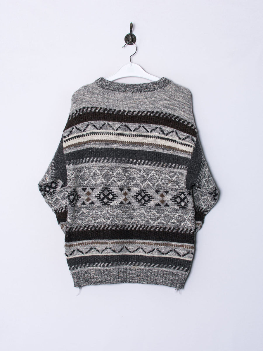 Gray Retro Sweater