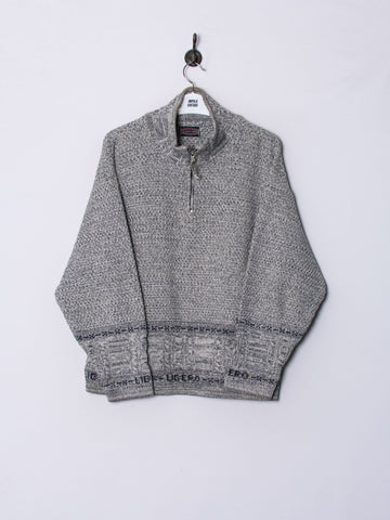 Libero 1/3 Zipper Grey II Sweater