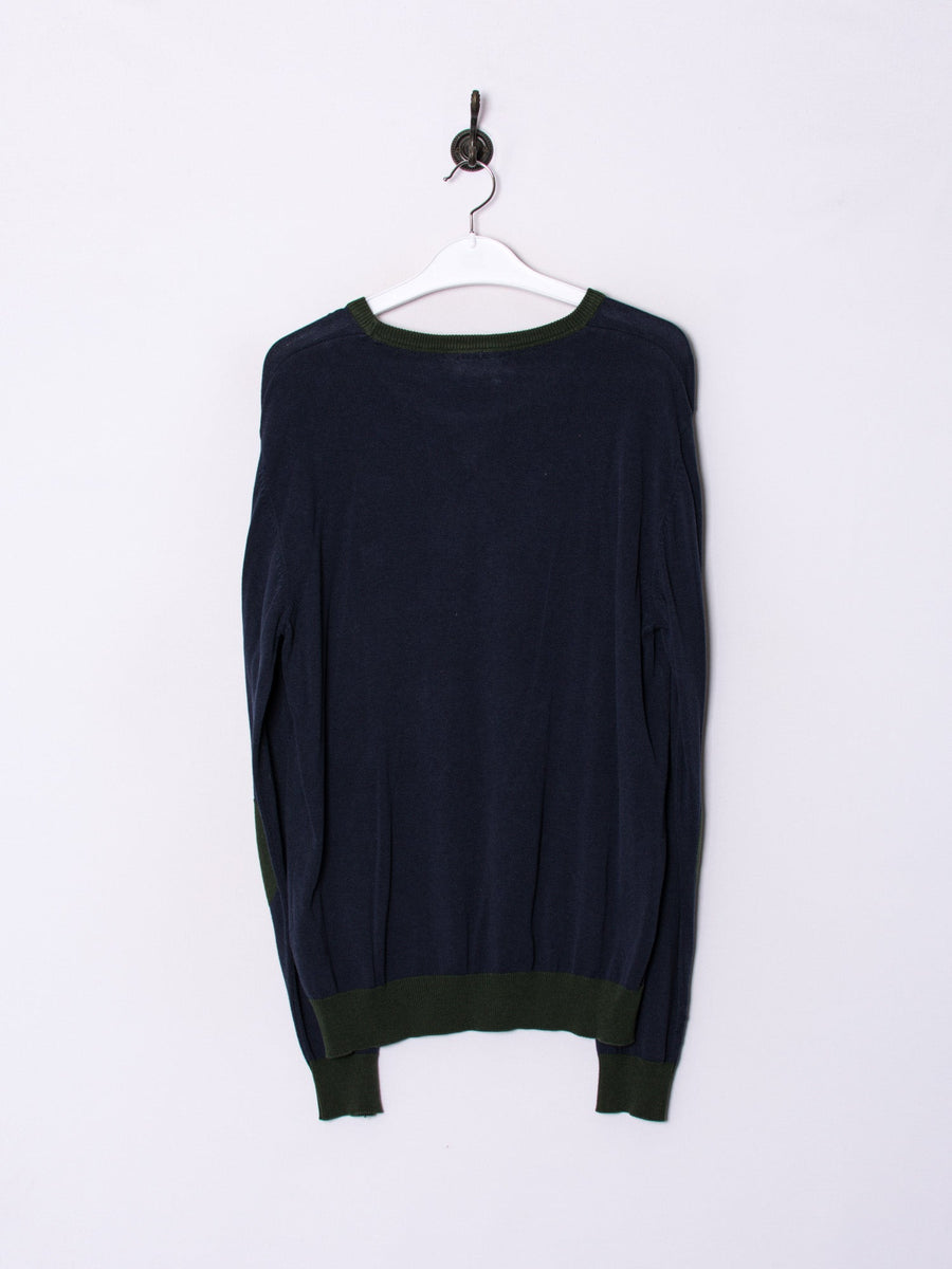 Fila Navy Blue & Green Light Sweater