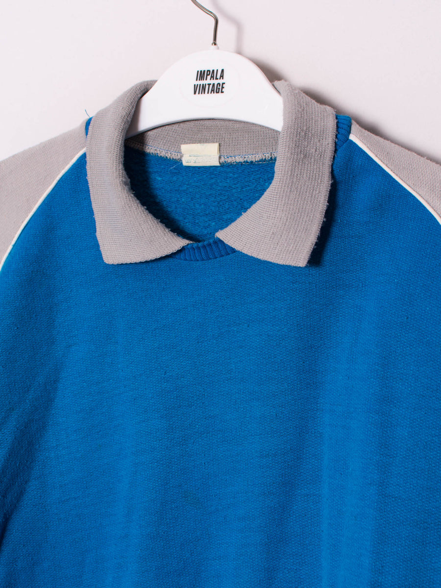 Blue & Gray Retro Sweatshirt