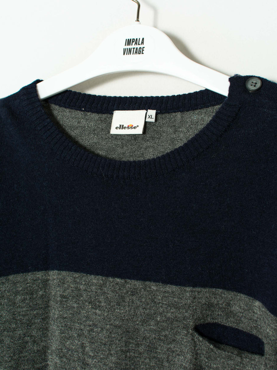 Ellesse Blue & Gray Sweater