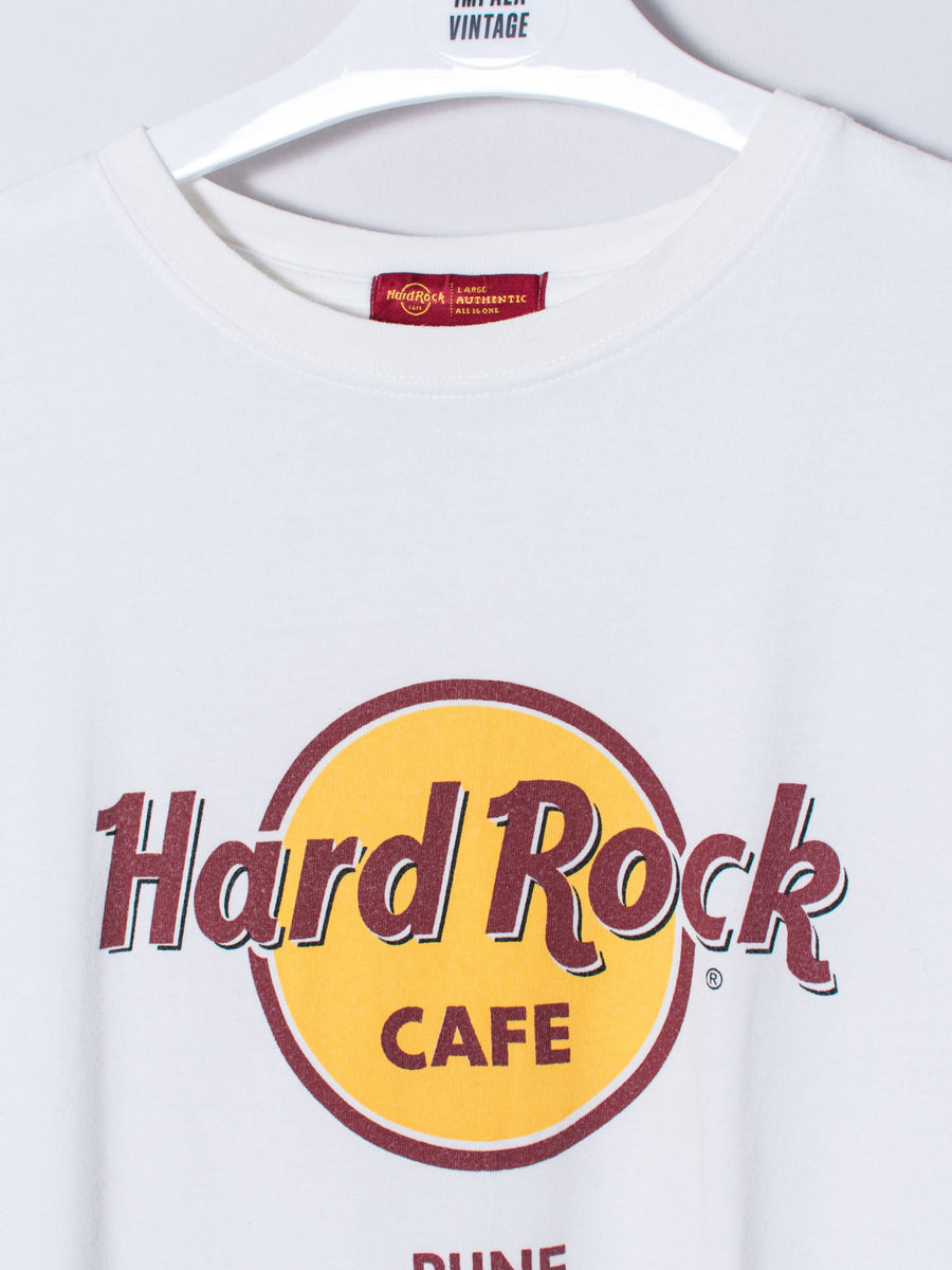 Hard Rock Café Pune White Cotton Tee
