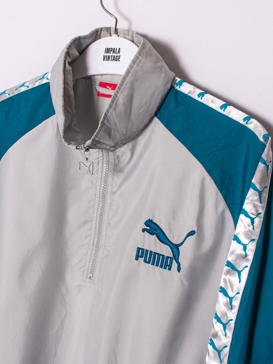Puma Grey & Blue Shell Jacket
