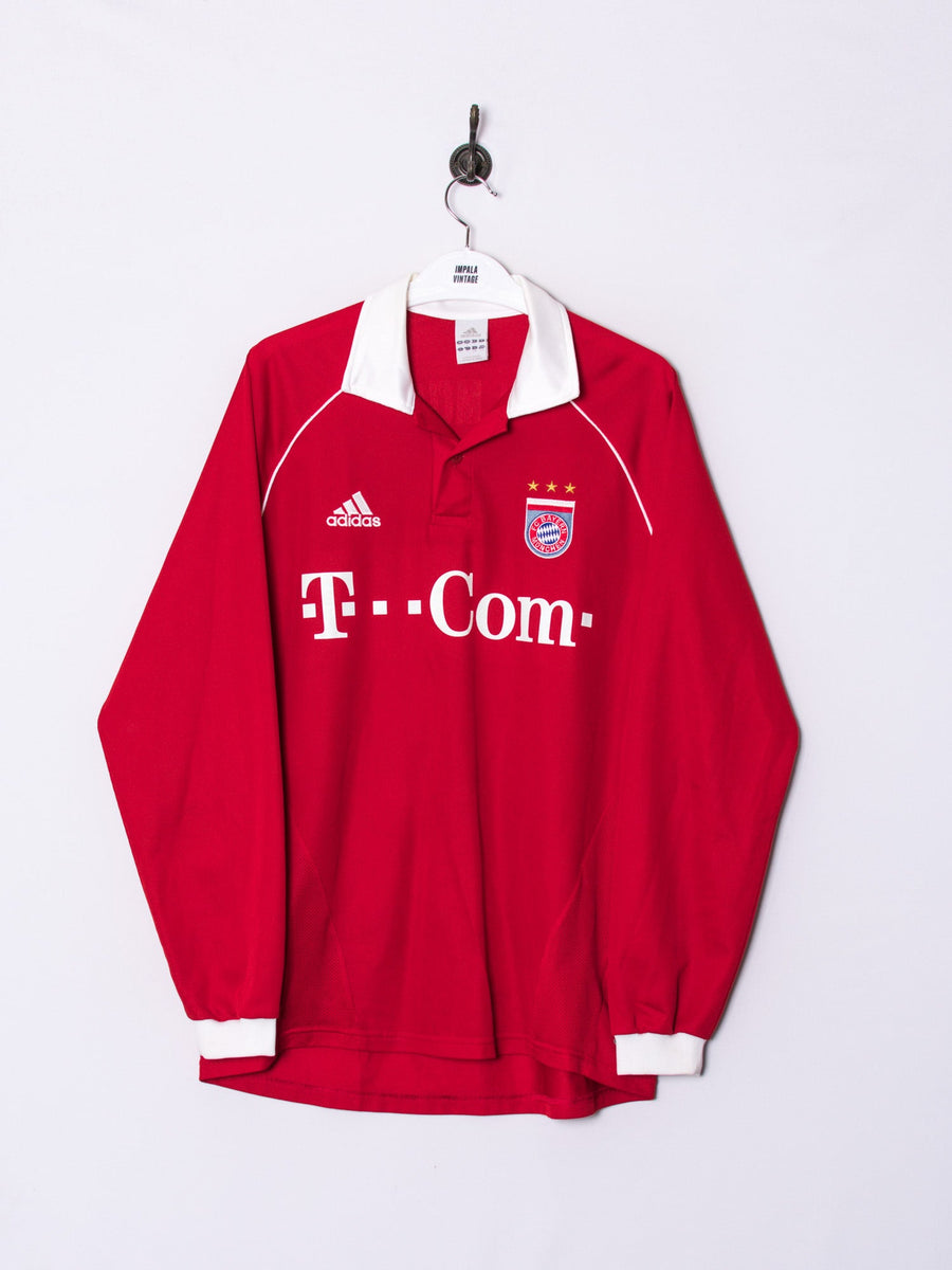 FC Bayer München Adidas Official Football Long Sleeves 05/06 Home Jersey