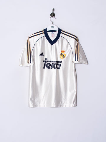 Real Madrid Adidas Official Football 99/00 Home Jersey