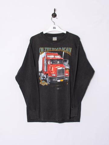 3D On The Road Cotton Long Sleeves Tee