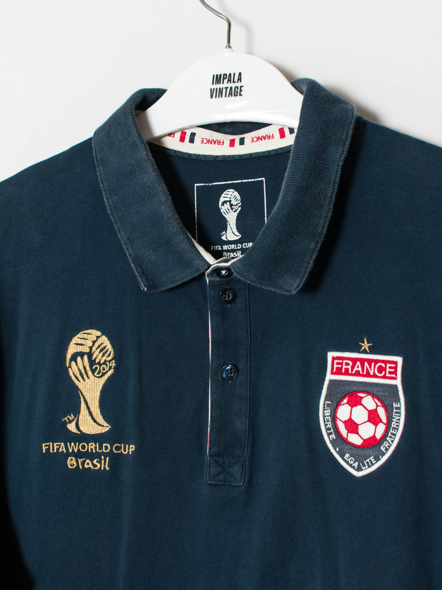 Fifa World Cup Brazil France Official Football Poloshirt