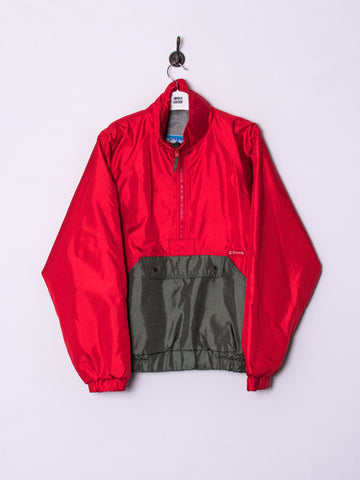 Spalding Retro Red & Grey Middled Zipper Jacket