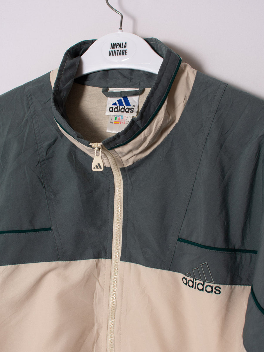 Adidas Green & Cream Track Jacket