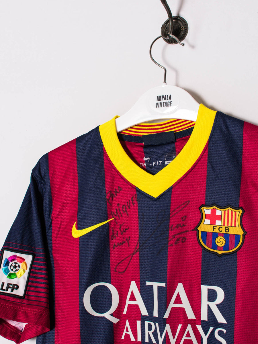 FC Barcelona Nike Official Football 13/14 Messi Autograph Jersey