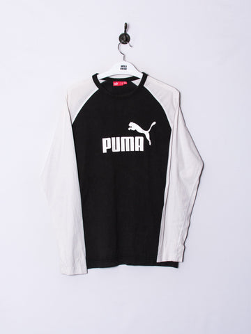 Puma Black & White Long Sleeves Tee