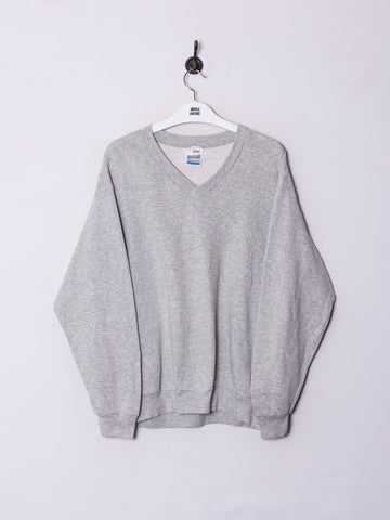 Screen Grey V-Neck Sweatshirt