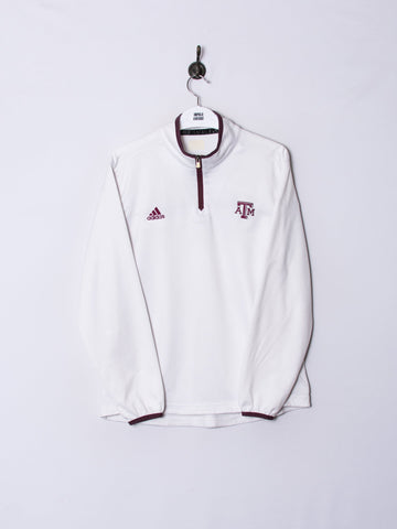Texas A&M University Adidas 1/3 Zipper Sweatshirt