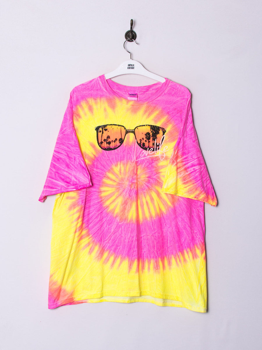 Love Life Tie Dye Cotton Tee