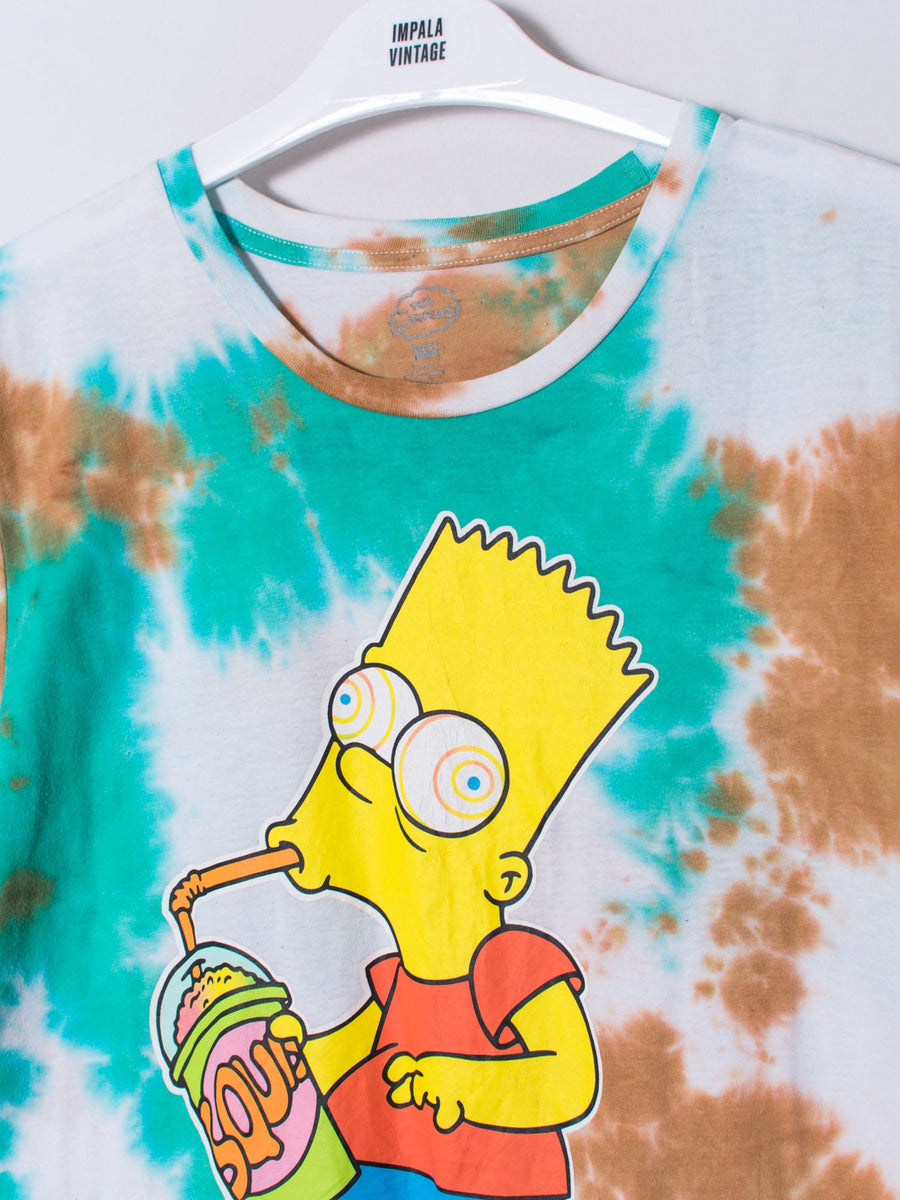 The Simpsons Bart Tie Dye Cotton Tee