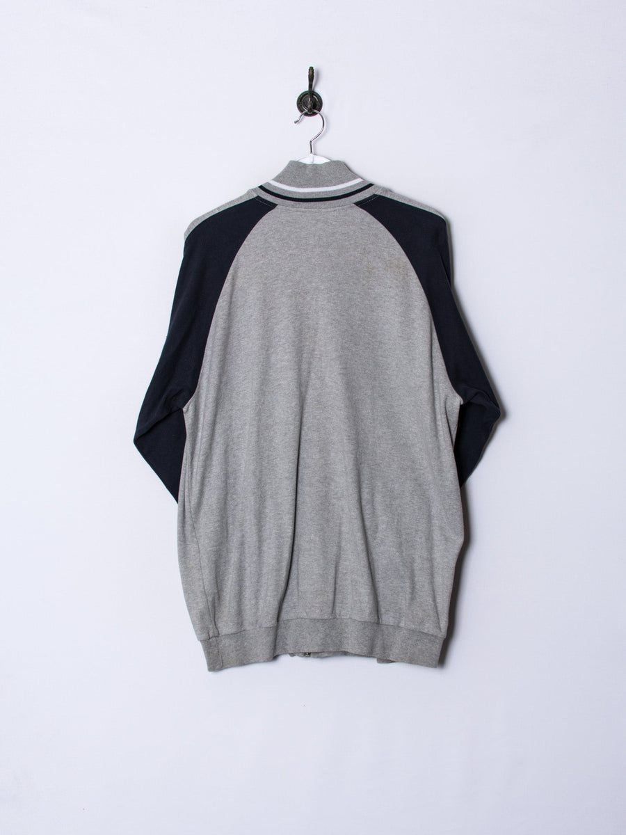 Champion Grey & Blue Zipper Sweatshirt