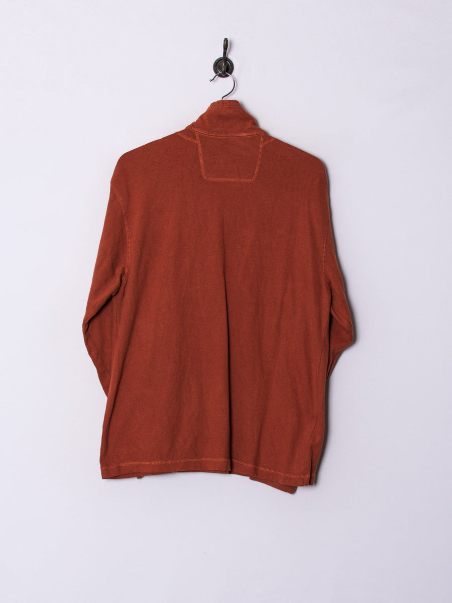 Timberland Orange 1/3 Zipper Sweatshirt