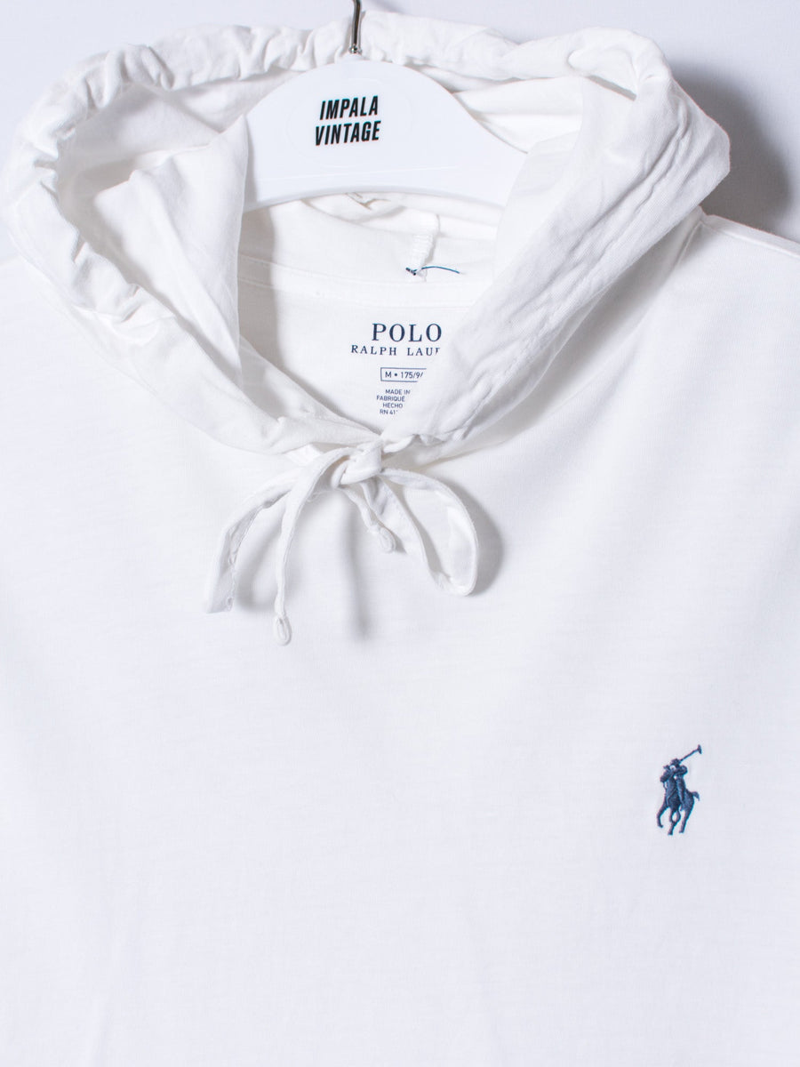 Polo Ralph Lauren White Hooded Long Sleeves Tee