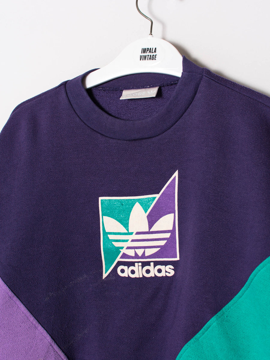 Adidas Originals Purple Retro Sweatshirt – Impala Vintage