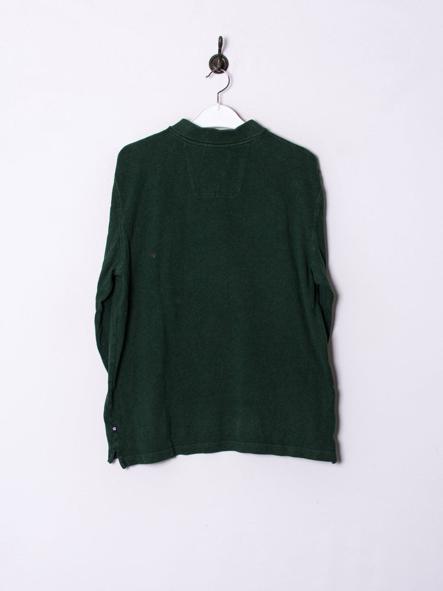 Nautica Green Long Sleeves Poloshirt