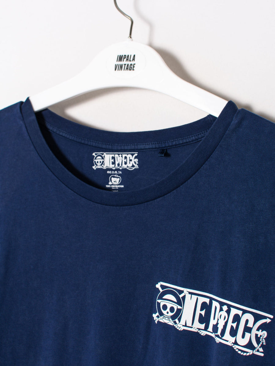 One Piece Navy Blue Cotton Tee
