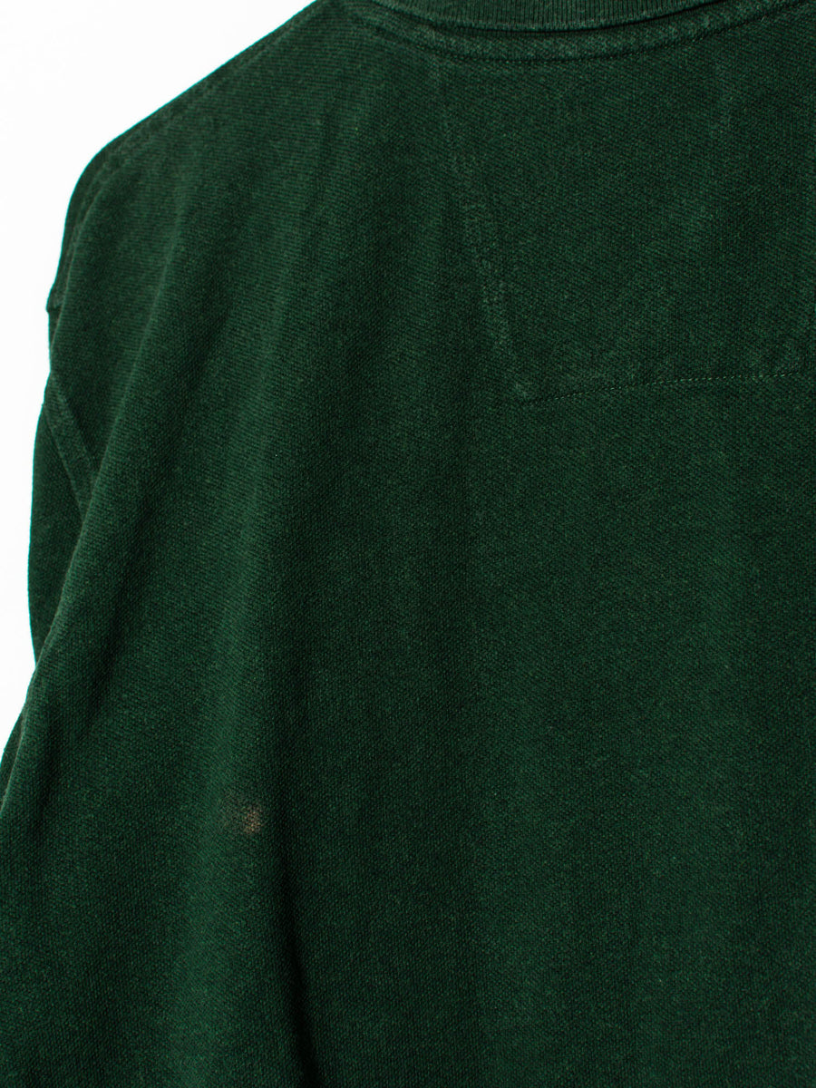 Nautica Green Long Sleeves Poloshirt