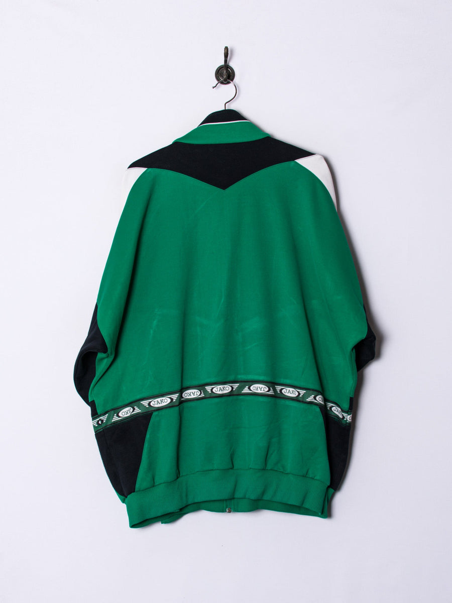 Jako Green & Black Retro Track Jacket