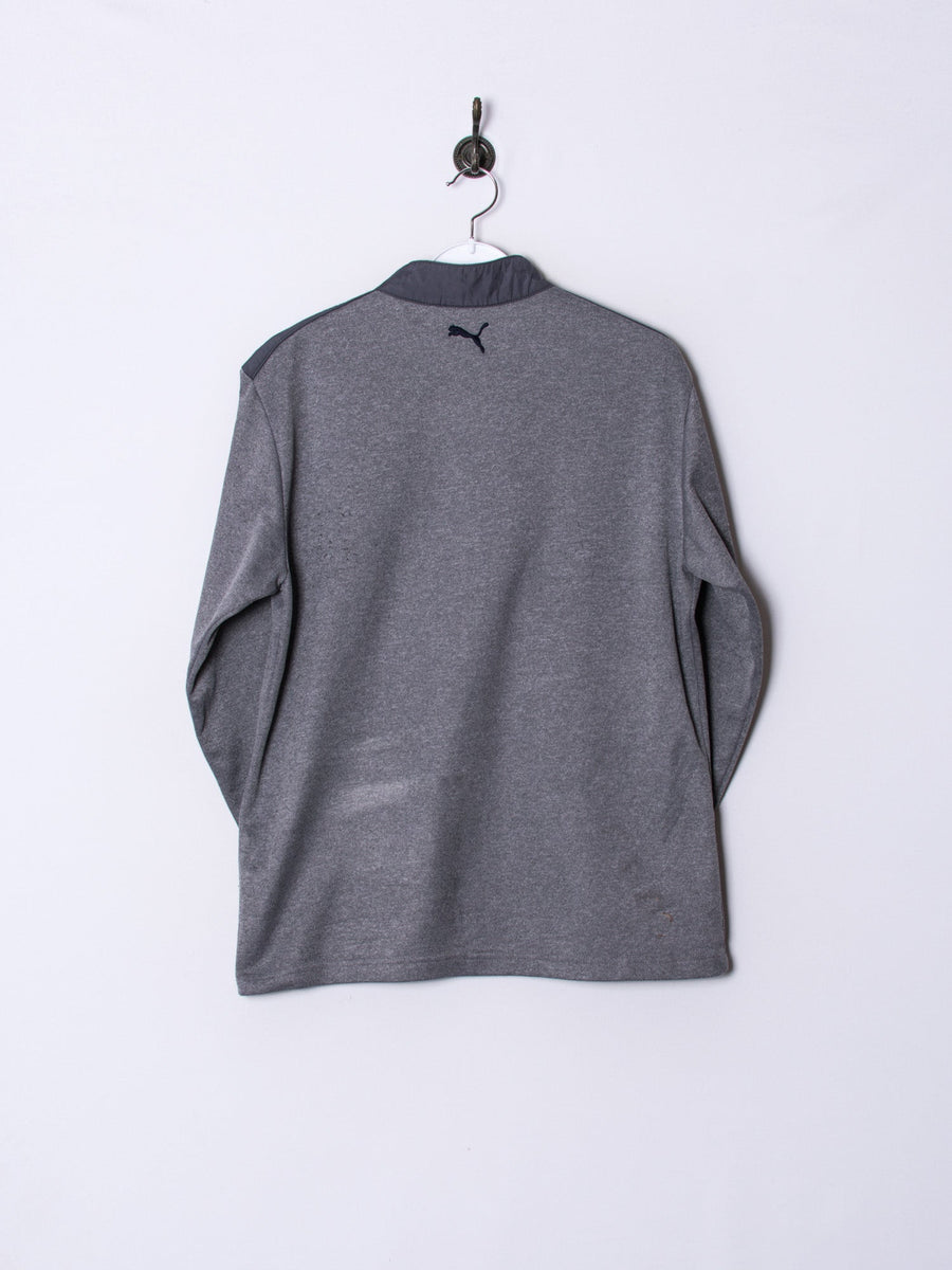 Puma Grey Middled Zipper Sweatshirt