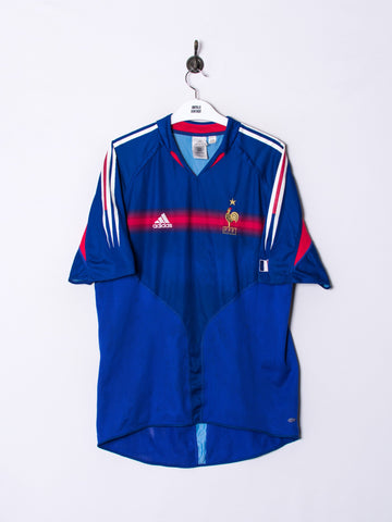 French Football Federation Adidas Official 2004 Home Jersey
