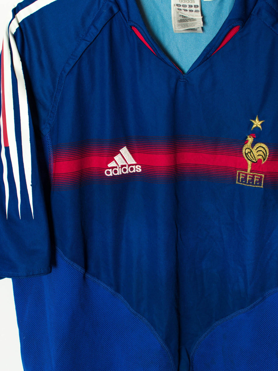 French Football Federation Adidas Official 2004 Home Jersey