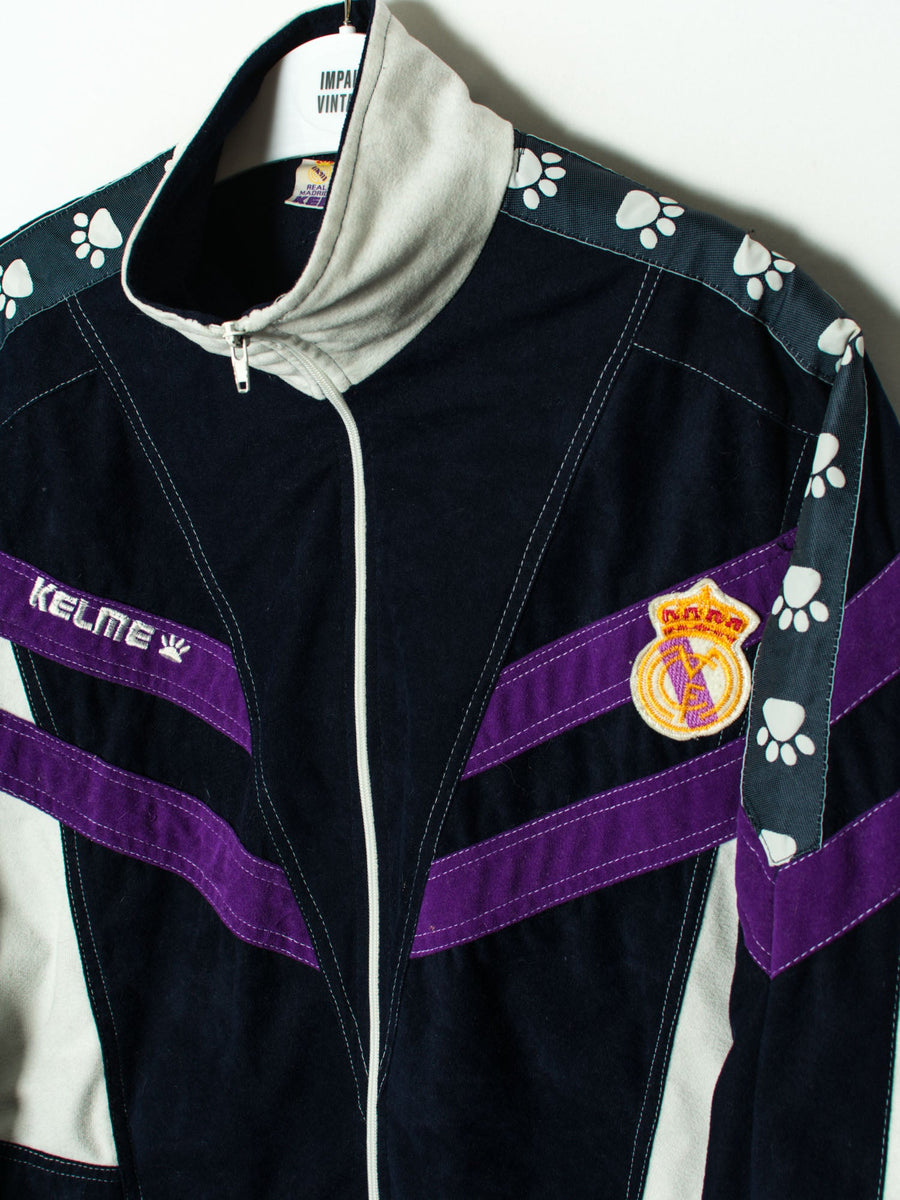 Real Madrid Kelme Official Football 90's Velvet Jacket